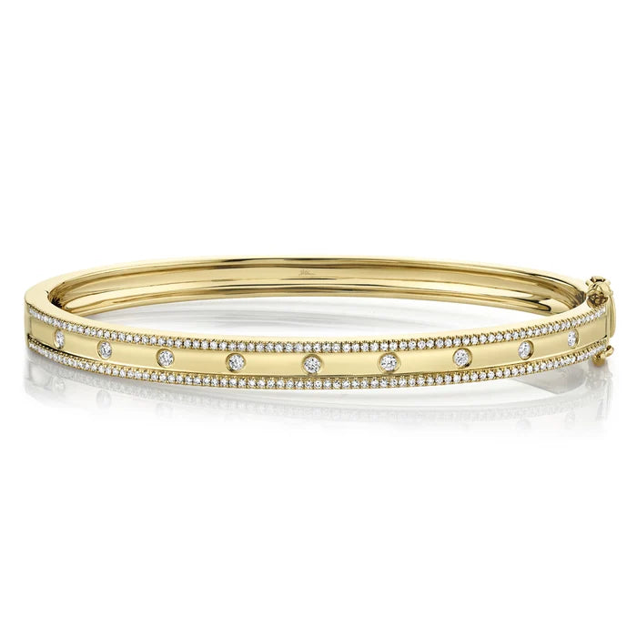 SHY CREATION KATE | 0.62CT DIAMOND BANGLE | 14K YELLOW GOLD | SC55004170ZS - Brownee Jewelers