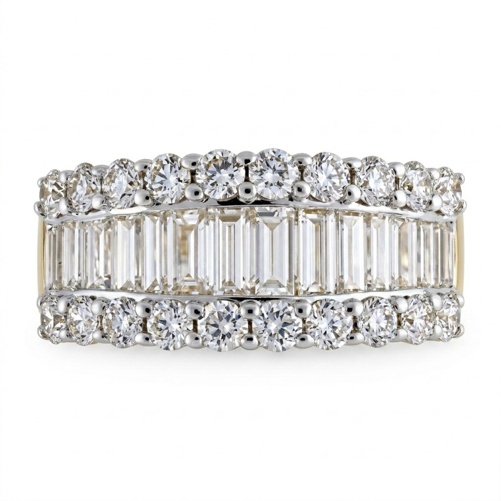 2.03 CTW Diamond Wide Band Ring