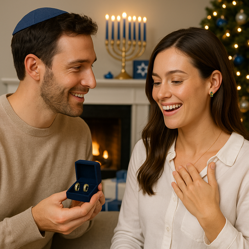 14kt yellow gold medium huggies with green and blue gems 