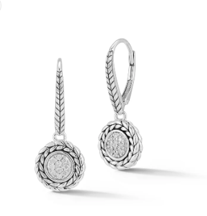 Diamond dangle earrings 