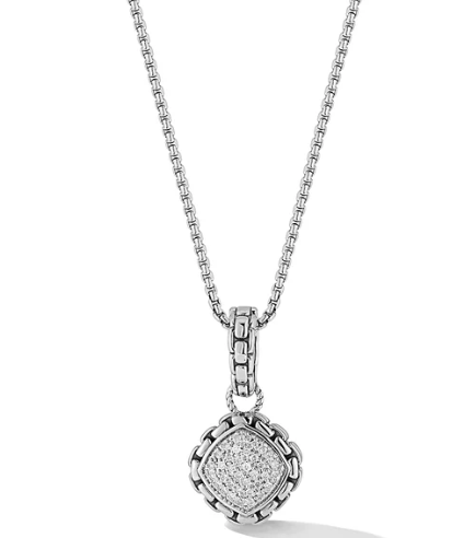 Sterling Silver Diamond Pendant