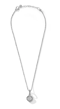 Sterling Silver Diamond Pendant