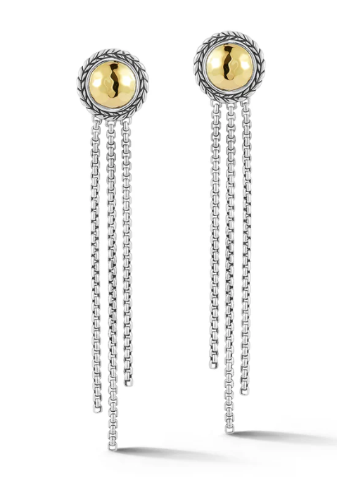 Sterling Silver & 14kt yellow gold earrings 