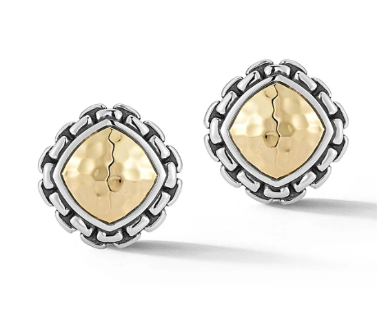 Sterling silver & 14kt yellow gold earrings 