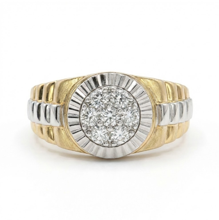 Diamond Cluster Men’s Ring