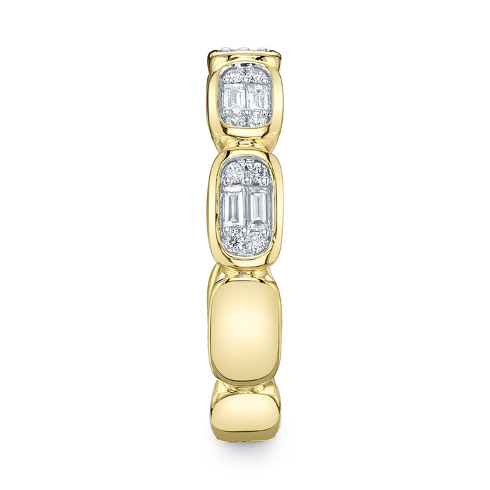 SHY CREATION ALEERA | 0.29CT DIAMOND BAGUETTE BAND | 14K YELLOW GOLD | SC55027009RD - Brownee Jewelers