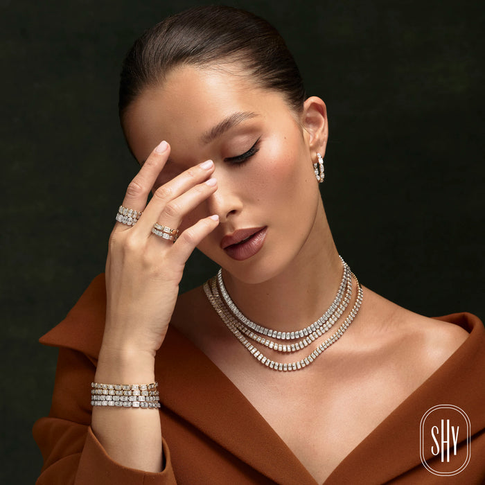 SHY CREATION ALEERA | 0.29CT DIAMOND BAGUETTE BAND | 14K YELLOW GOLD | SC55027009RD - Brownee Jewelers
