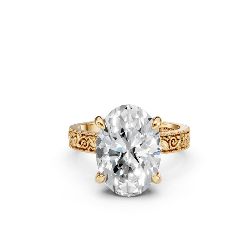 Oval Lab-Grown Diamond Engagement Ring