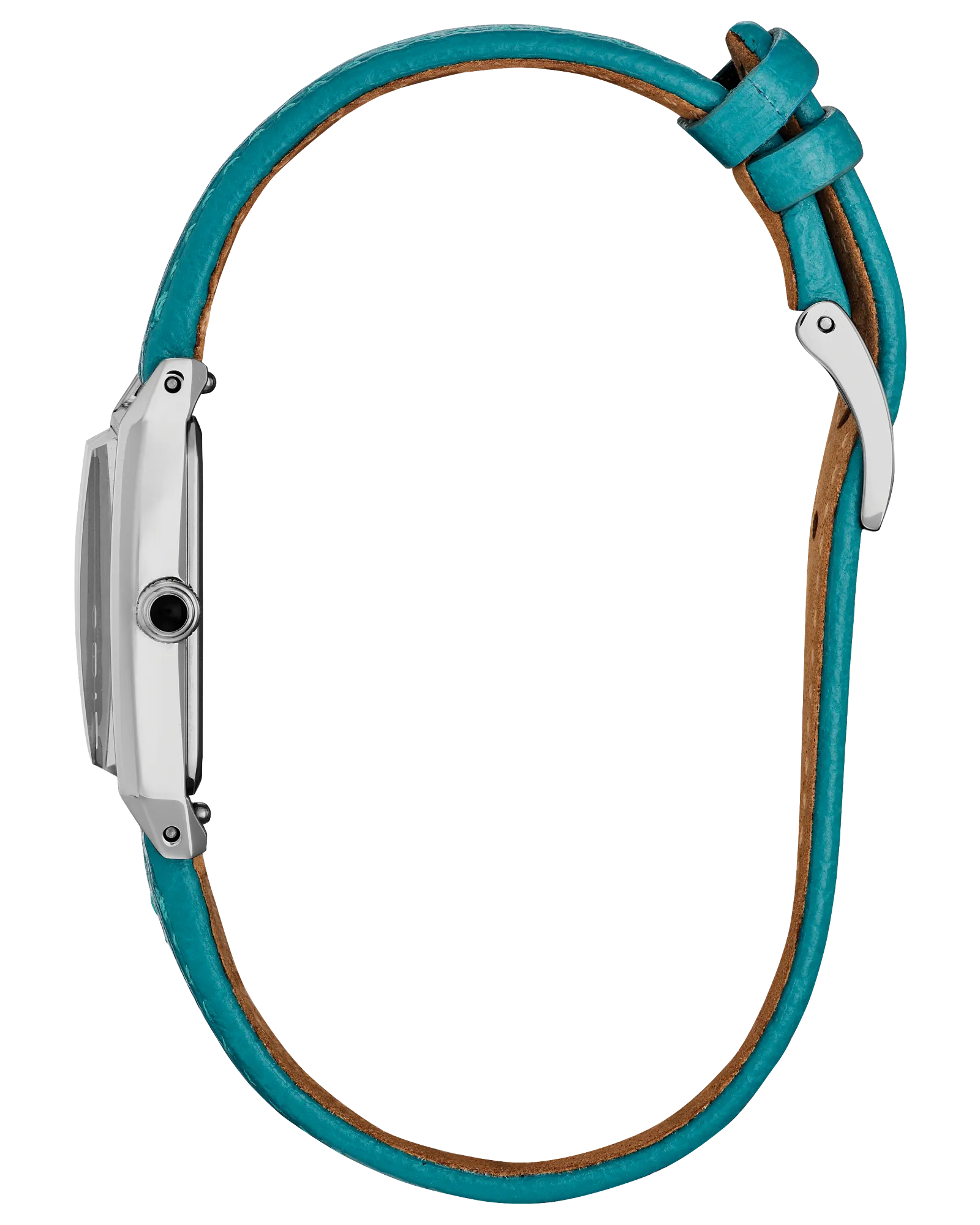 Fio | Citizen Eco-Drive Ladies Watch | Stainless Steel | White Dial Blue Accents | Aqua Leather Strap - Brownee Jewelers