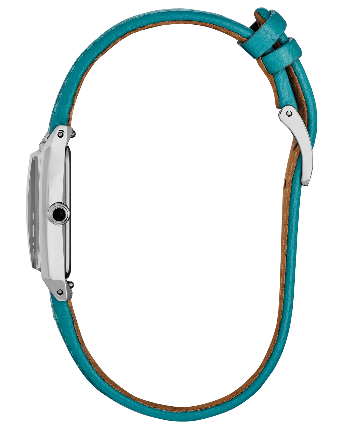 Fio | Citizen Eco-Drive Ladies Watch | Stainless Steel | White Dial Blue Accents | Aqua Leather Strap - Brownee Jewelers