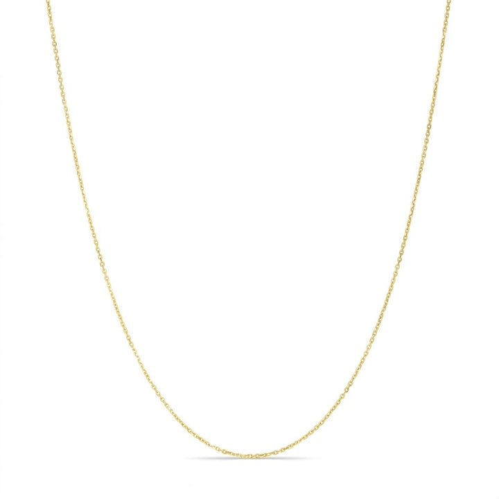 1.3MM Diamond-Cut Cable Chain Necklace | Sterling Silver & 18K Gold-Plated | 20 Inch | SSG-18-040-20 - Brownee Jewelers