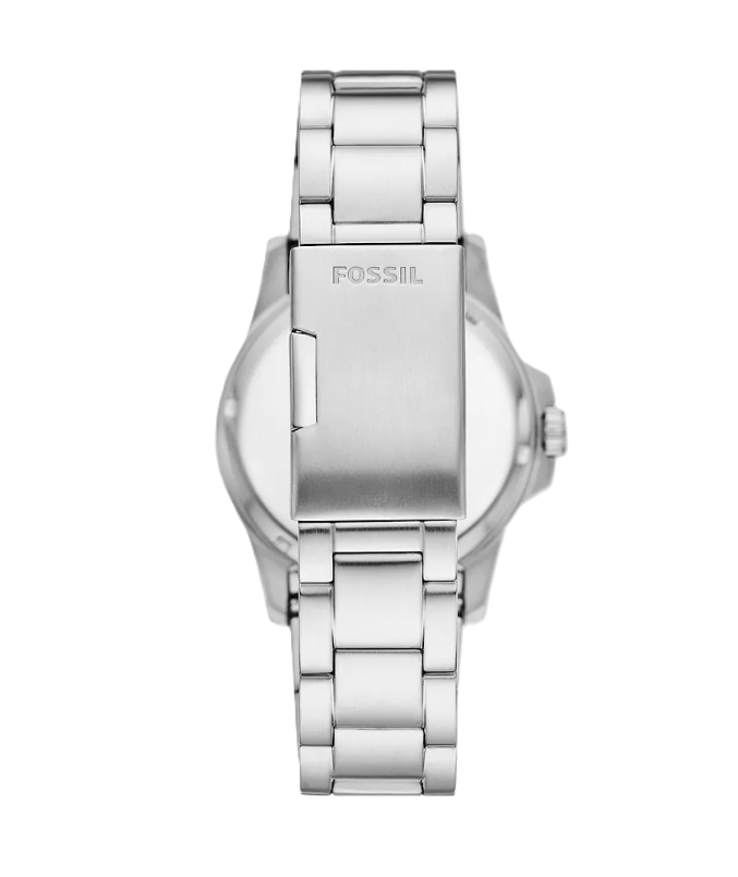 Fossil Blue Dive Three-Hand Date Watch | Fossil | Stainless Steel | Black Dial | 22mm Bracelet - Brownee Jewelers