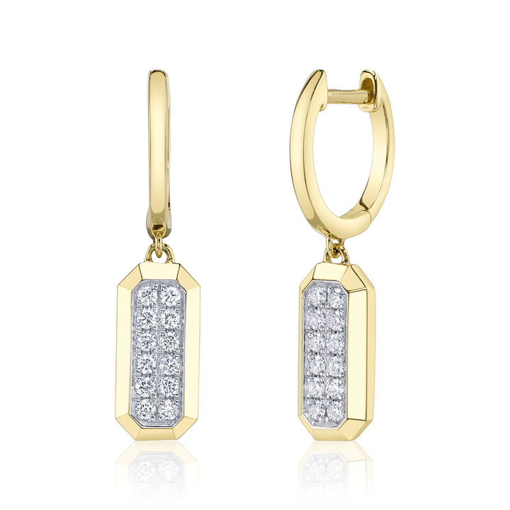 SHY CREATION | 0.25CT DIAMOND GEO CUT EARRINGS | 14K YELLOW GOLD | SC55027597RD - Brownee Jewelers