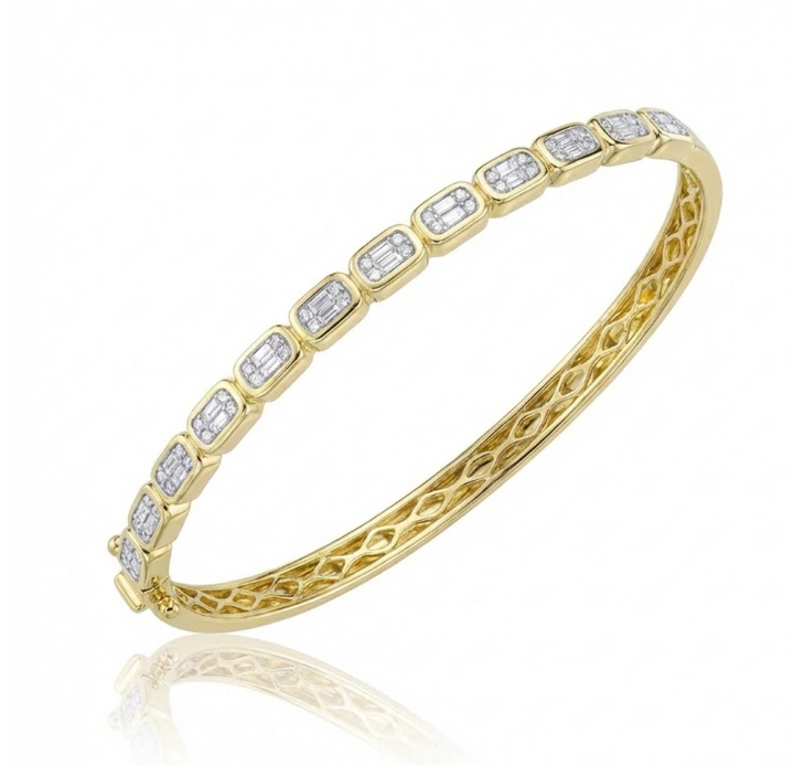 Baguette Diamond Bangle