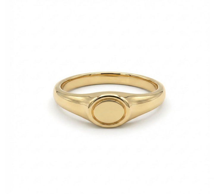 Mini Oval Signet Ring