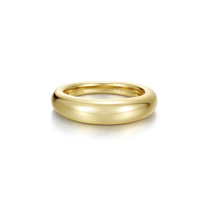 High-Polish Graduated Domed Ring | Gold-Plated Sterling Silver | R0589NSG07 - Brownee Jewelers
