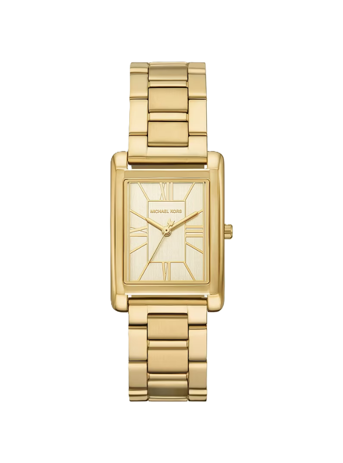 Essex Gold-Tone Watch | Michael Kors | Gold-Tone Stainless Steel | 36.5mm Rectangular Case | Quartz 3-Hand Movement - Brownee Jewelers