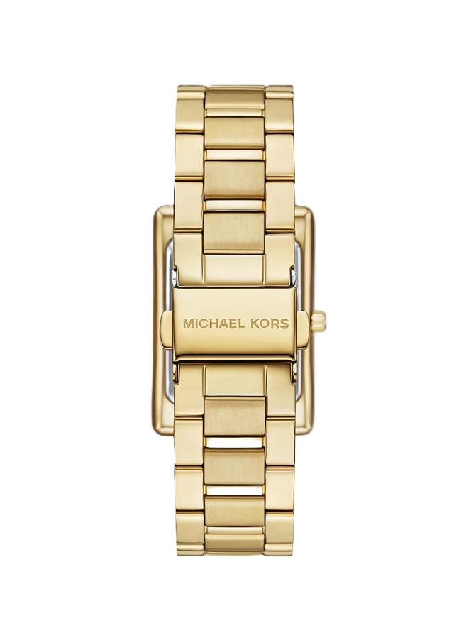 Essex Gold-Tone Watch | Michael Kors | Gold-Tone Stainless Steel | 36.5mm Rectangular Case | Quartz 3-Hand Movement - Brownee Jewelers