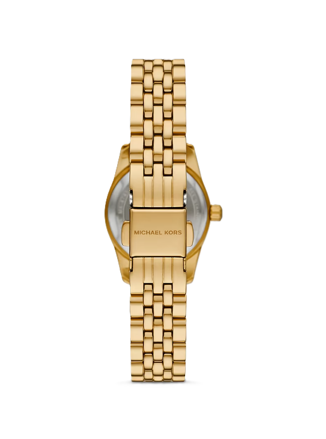 Petite Lexington Pavé Gold-Tone Watch | Michael Kors | Gold-Tone Stainless Steel | 26mm Case | Crystal Index Dial - Brownee Jewelers