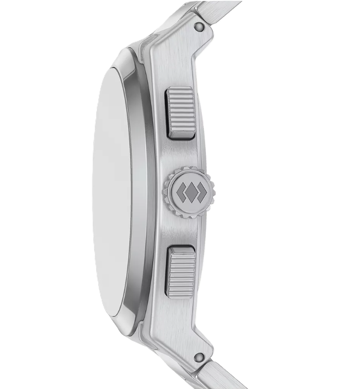 Everett Chronograph Watch | Fossil | Stainless Steel | Blue Dial | 18mm Bracelet - Brownee Jewelers