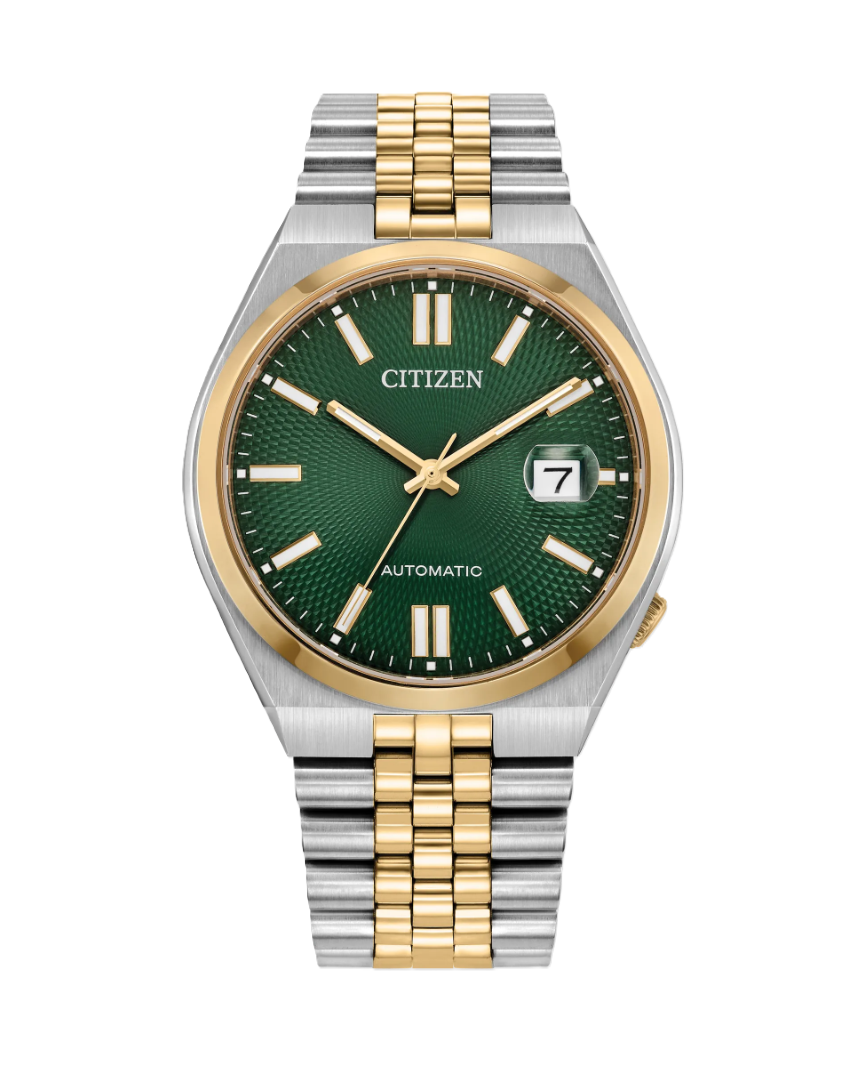 CITIZEN TSUYOSA 60 | MEN'S TWO-TONE STAINLESS STEEL WATCH | NK0024-54X - Brownee Jewelers