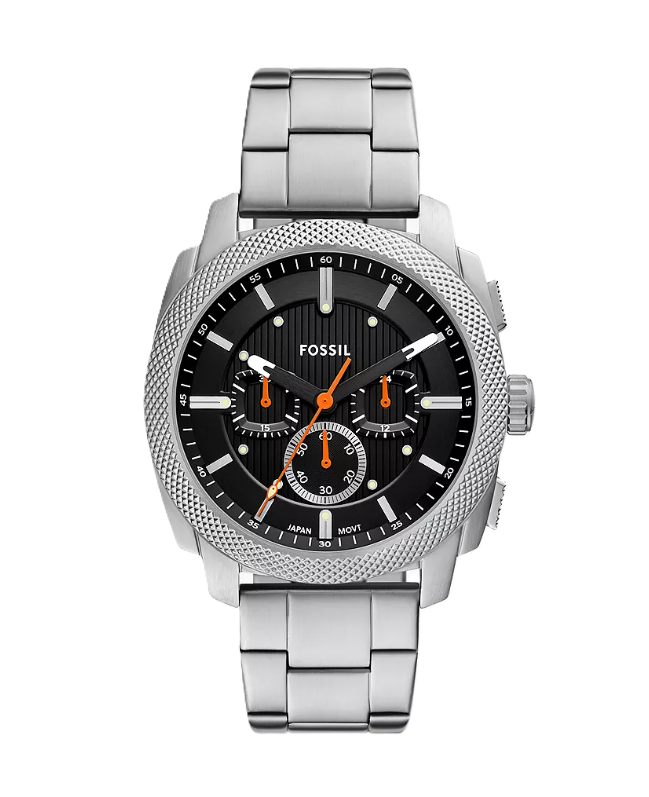 Machine Chronograph Watch | Fossil | Stainless Steel | Black Dial | 22mm Bracelet - Brownee Jewelers