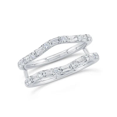 DIAMOND RING GUARD IN 14K WHITE GOLD