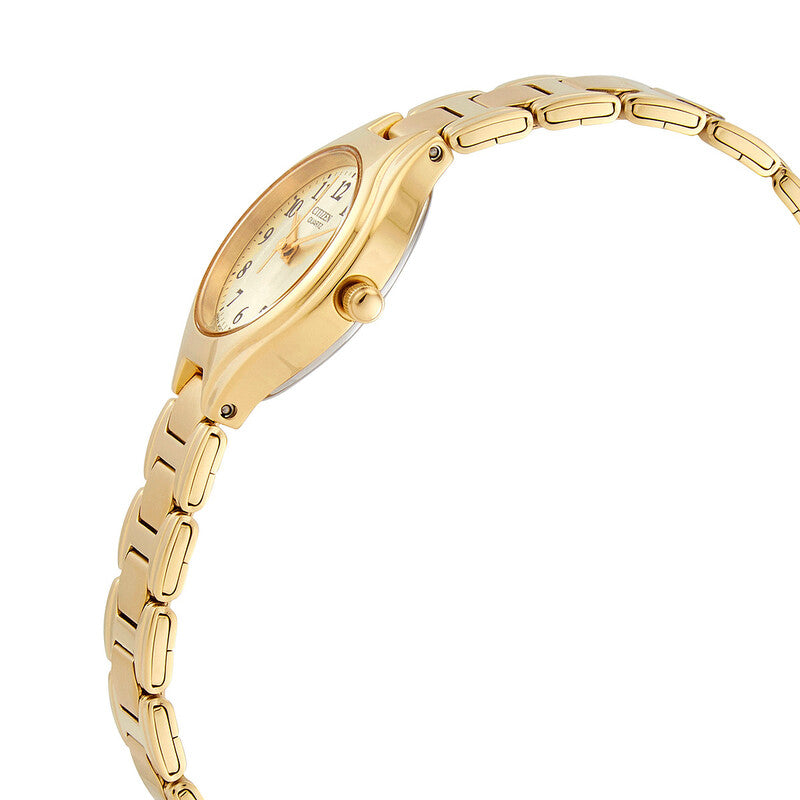 Citizen Gold-Tone Bracelet Watch with Champagne Dial