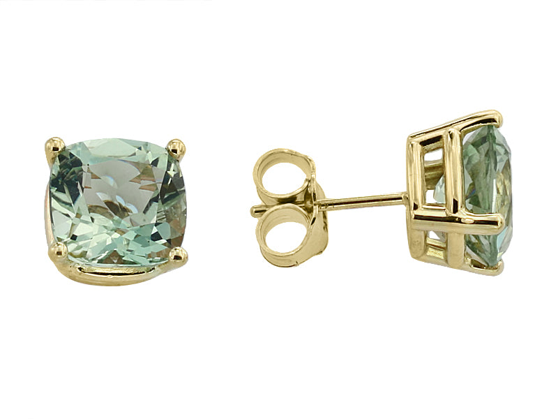 EFFY GREEN AMETHYST STUDS 