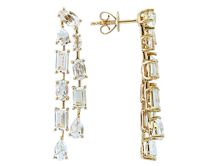 14KT YELLOW GOLD CHANDILIER EARRINGS 