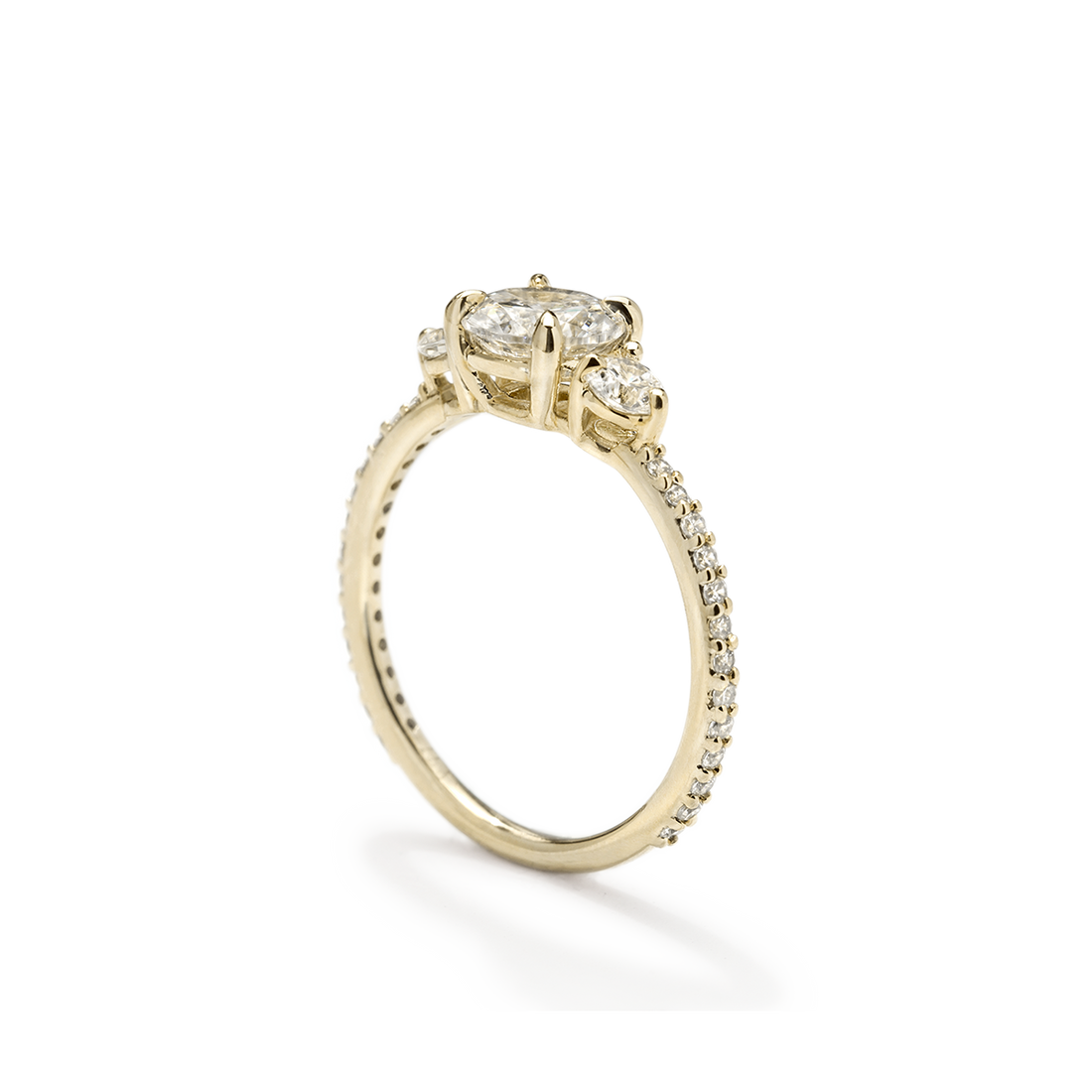 Cultivated Lab 3 Diamond Pave