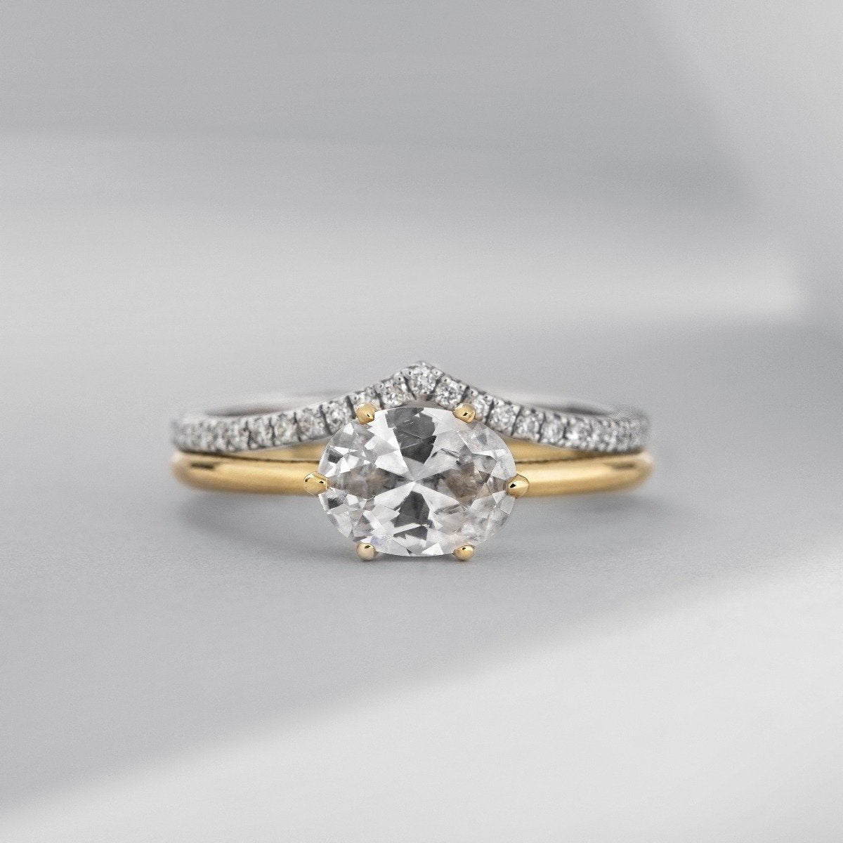 East-West Pixie Engagement Ring