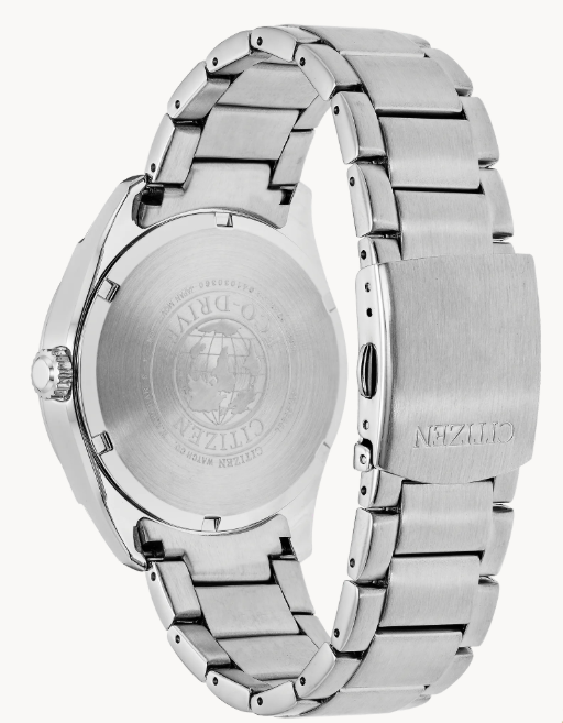 A modern classic rediscovered with this analog day/date dress timepiece.