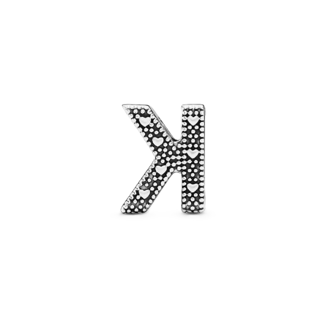Pandora Letter K Alphabet Charm in Sterling Silver