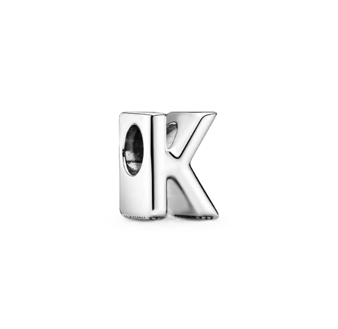 Pandora Letter K Alphabet Charm in Sterling Silver