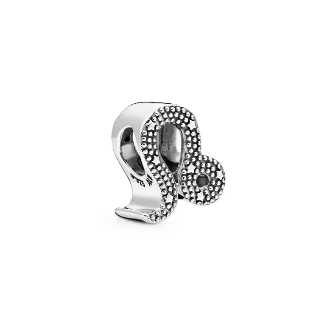 Pandora Leo Zodiac Charm in Sterling Silver with Clear Cubic Zirconia