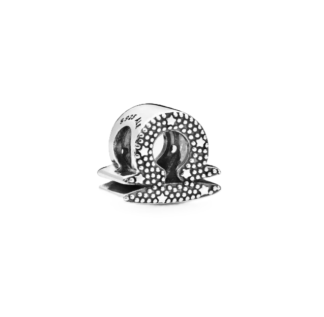 Pandora Libra Zodiac Charm in Sterling Silver with Clear Cubic Zirconia
