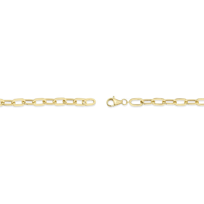 0.20 TOTAL CARAT WEIGHT DIAMOND PAPER CLIP LINK BRACELET IN 14K YELLOW GOLD