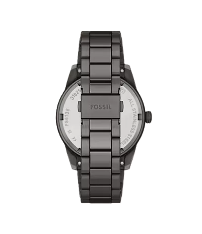 Pearson Multifunction Watch | Fossil | Gunmetal Stainless Steel | Black Dial | 22mm Bracelet - Brownee Jewelers