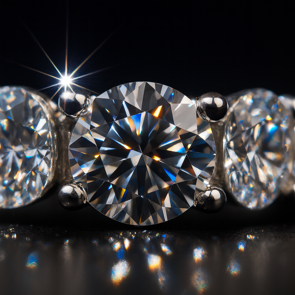 7 Carat Diamond inline Tennis Necklace 