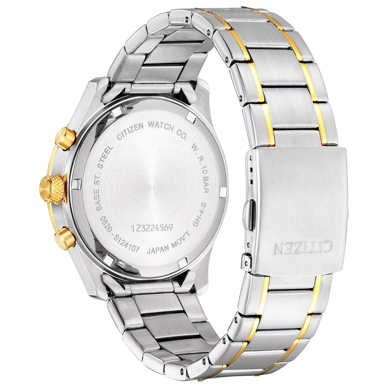 Citizen Two-Tone Stainless Steel Chronograph Blue Dial Watch