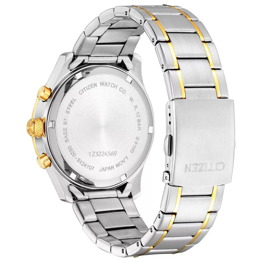 Citizen Two-Tone Stainless Steel Chronograph Blue Dial Watch
