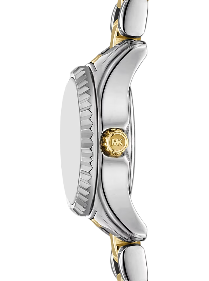 Micro Lexington Pavé Two-Tone Watch | Two-Tone Stainless Steel | 13mm Case | Crystal Index Dial - Brownee Jewelers