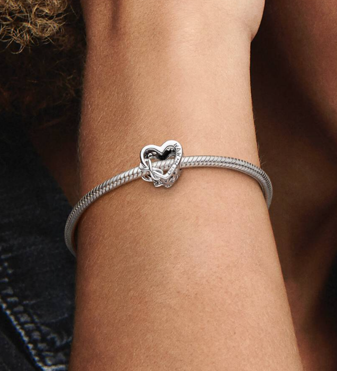 Pandora | Mom Infinity Heart Charm | Sterling Silver | 798825C00 - Brownee Jewelers
