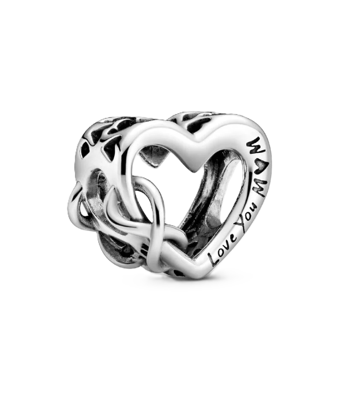 Pandora Mom Infinity Heart Charm in Sterling Silver
