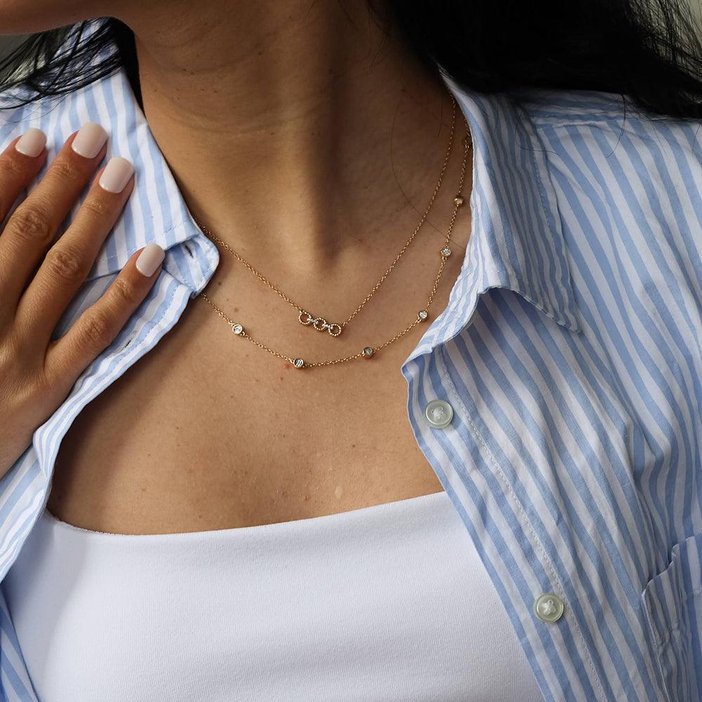 In The Loop  Diamond Necklace 