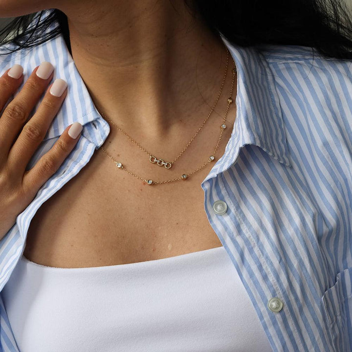 In The Loop  Diamond Necklace 