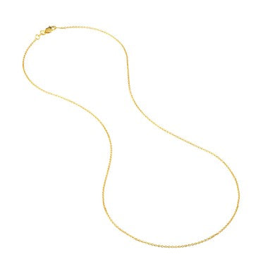 14kt yg tight cable chain 
