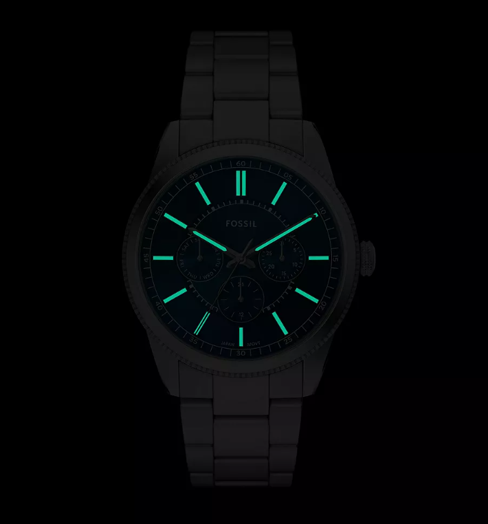 Pearson Multifunction Watch | Fossil | Stainless Steel | Blue Dial | 22mm Bracelet - Brownee Jewelers