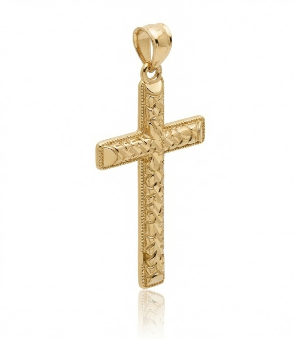 Nugget Cross Charm